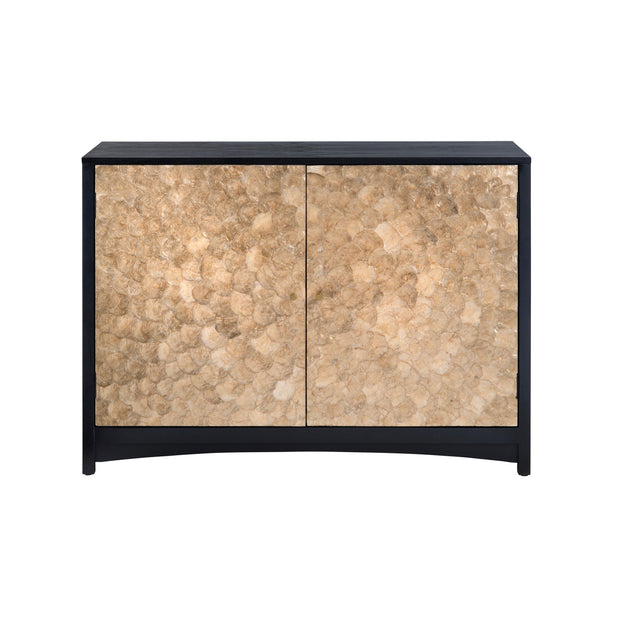 Crestview Collection Cayman Capiz Shell Two- Door Cabinet