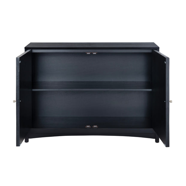 Crestview Collection Cayman Capiz Shell Two- Door Cabinet