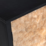 Crestview Collection Cayman Capiz Shell Two- Door Cabinet