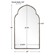 Casa Bella Living Rich Dark Bronzed Mirror