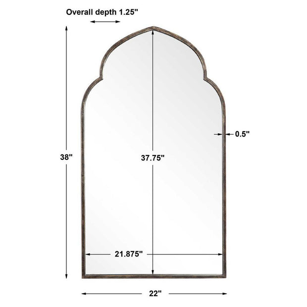 Casa Bella Living Rich Dark Bronzed Mirror