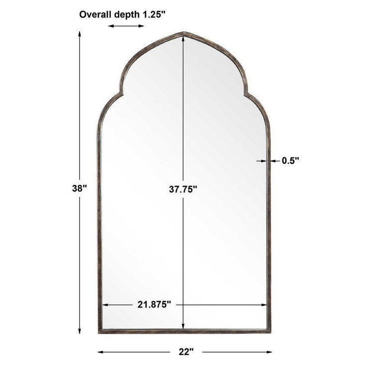 Casa Bella Living Rich Dark Bronzed Mirror