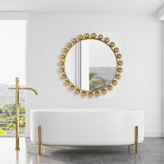 Casa Bella Living Hemisphere Rounded Rich Gold Mirror