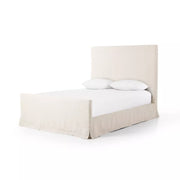 Four Hands Daphne Slipcover Bed ~ Brussels Natural Belgian Linen Slipcovered King Size Bed