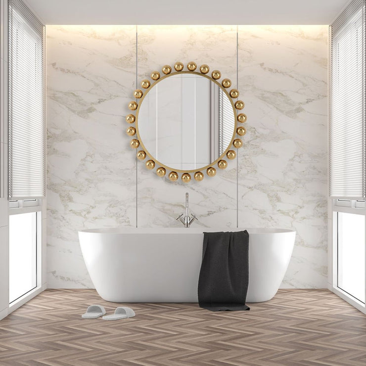 Casa Bella Living Hemisphere Rounded Rich Gold Mirror
