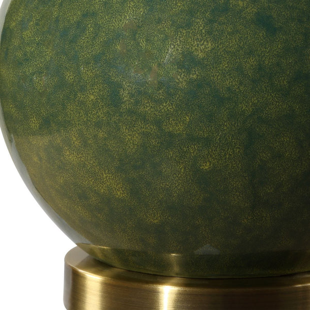 Casa Bella Living Distressed Emerald Green Glazed Ceramic Accent Lamp ~ LAST CHANCE SALE ~ LIMITED QUANTITY