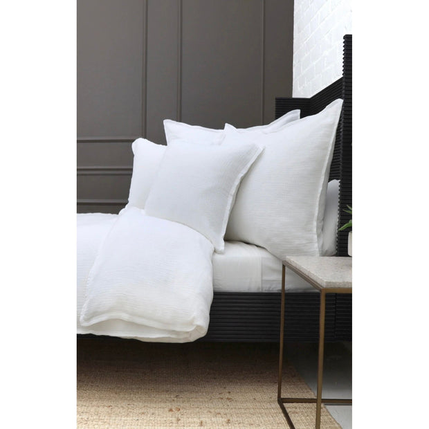 Pom Pom at Home Waverly White Big Pillow with Insert  ~ 28 x 36