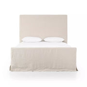 Four Hands Daphne Slipcover Bed ~ Brussels Natural Belgian Linen Slipcovered Queen Size Bed