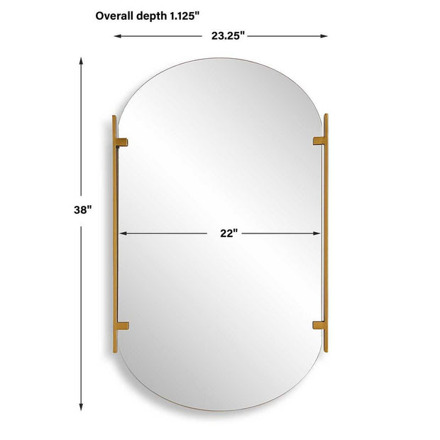 Casa Bella Living Modern Soft Gold Mirror