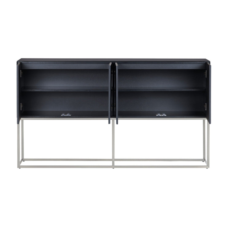 Crestview Collection Modern Marble 4 Door Cabinet