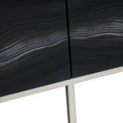 Crestview Collection Modern Marble 4 Door Cabinet
