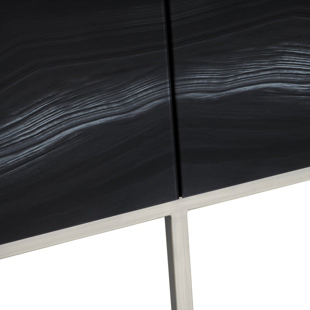 Crestview Collection Modern Marble 4 Door Cabinet
