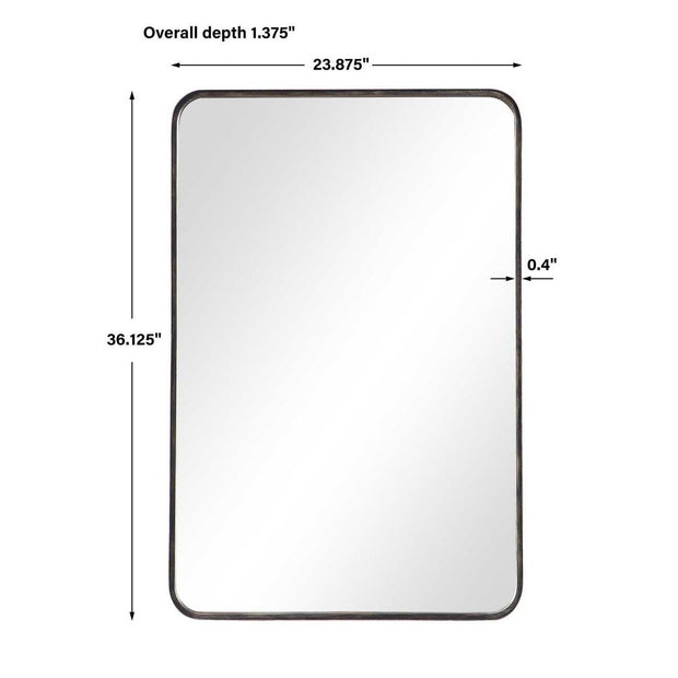 Casa Bella Living Rounded Corners Dark Bronze Mirror