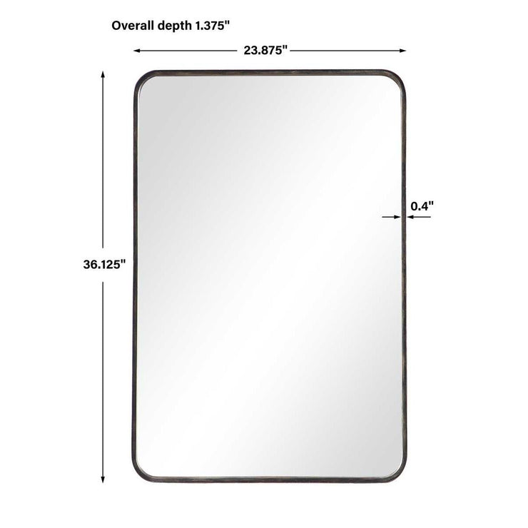 Casa Bella Living Rounded Corners Dark Bronze Mirror