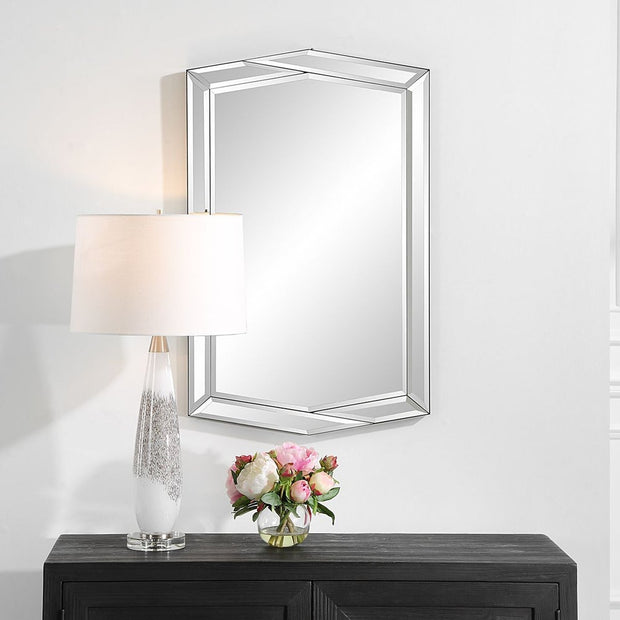 Casa Bella Living Modern Twist Diamond Mirror