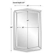 Casa Bella Living Modern Twist Diamond Mirror