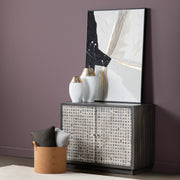 Crestview Collection Dapple Two- Door Cabinet