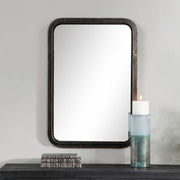 Casa Bella Living Rich Dark Bronze Metal Framed Mirror