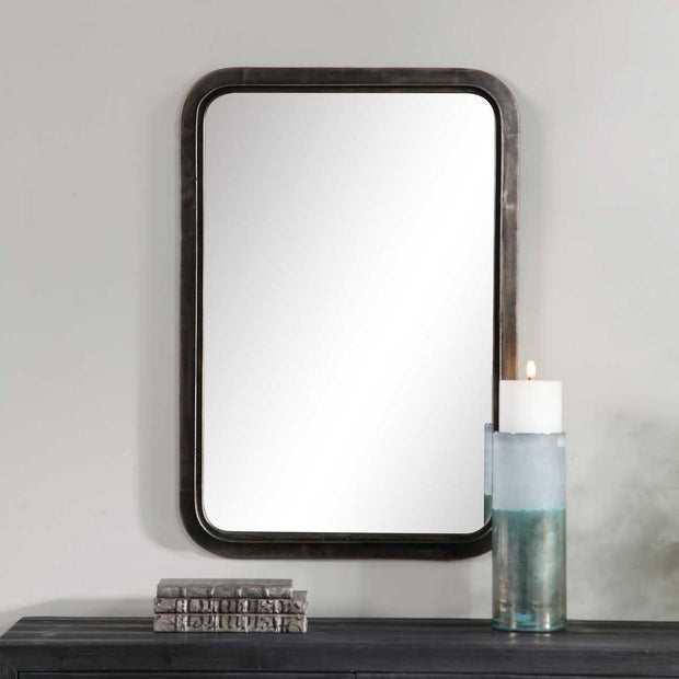 Casa Bella Living Rich Dark Bronze Metal Framed Mirror