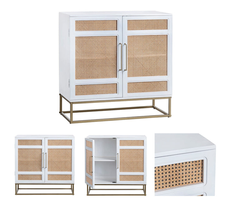 Crestview Collection Biscayne White Coastal Cabinet