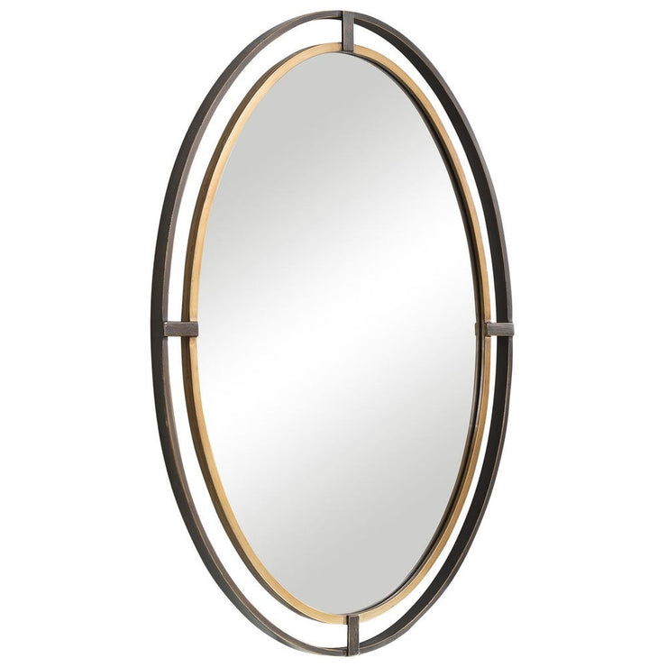 Casa Bella Living Oval Double Framed Mirror