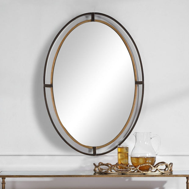 Casa Bella Living Oval Double Framed Mirror