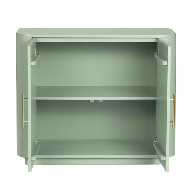 Crestview Collection Julia Pistachio Green Two- Door Cabinet