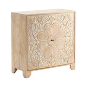 Crestview Collection Meadow Floral Coastal Cabinet