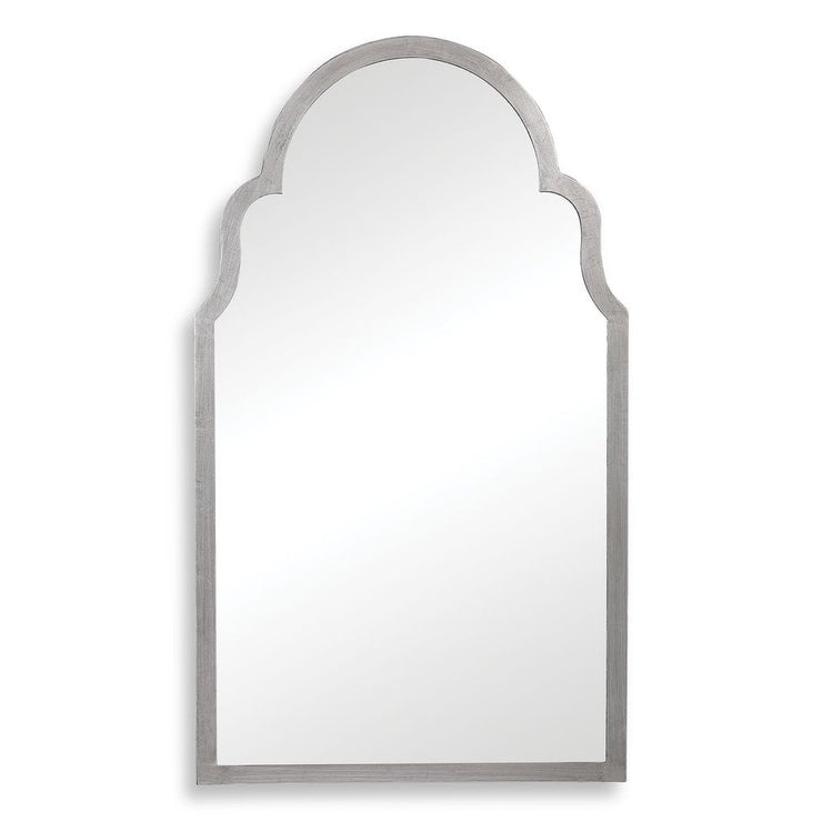 Casa Bella Living Beautiful Arched Top Silver Leaf Mirror