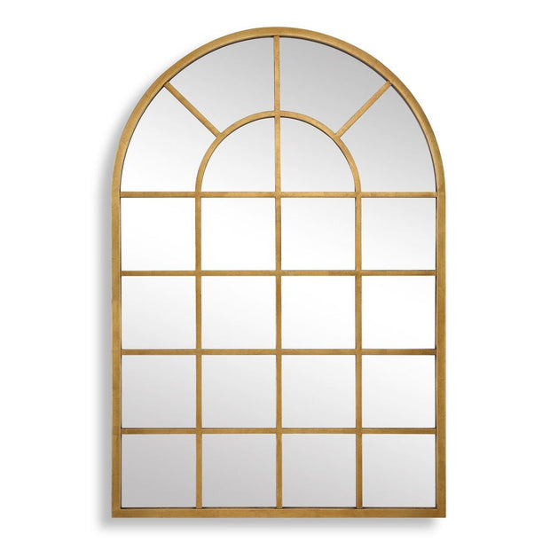 Casa Bella Living Gold Leaf Windowpane Mirror