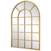 Casa Bella Living Gold Leaf Windowpane Mirror
