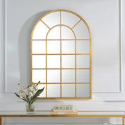 Casa Bella Living Gold Leaf Windowpane Mirror