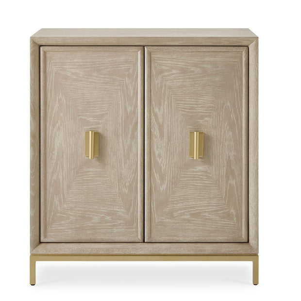 Uttermost Alessia 2 Door Cerused Finish Oak Cabinet