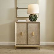 Uttermost Alessia 2 Door Cerused Finish Oak Cabinet