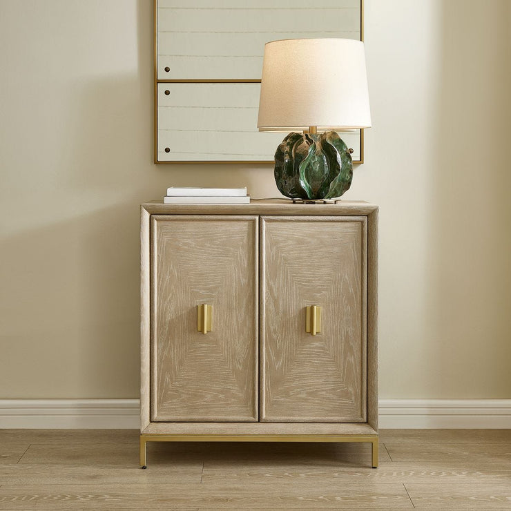 Uttermost Alessia 2 Door Cerused Finish Oak Cabinet
