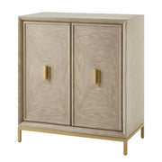 Uttermost Alessia 2 Door Cerused Finish Oak Cabinet