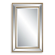 Casa Bella Living Outlining Inner And Outer Gold Framed Mirror