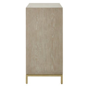 Uttermost Alessia 2 Door Cerused Finish Oak Cabinet