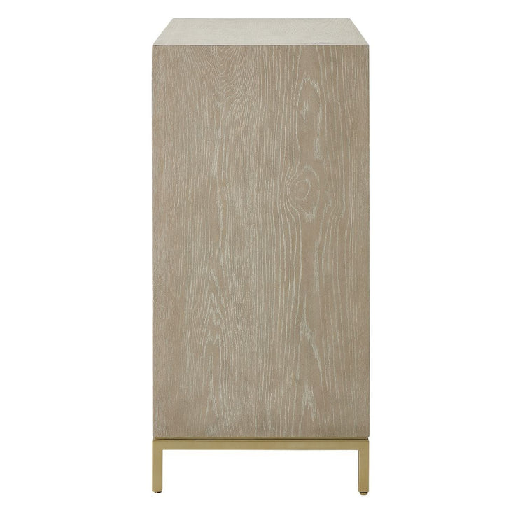 Uttermost Alessia 2 Door Cerused Finish Oak Cabinet