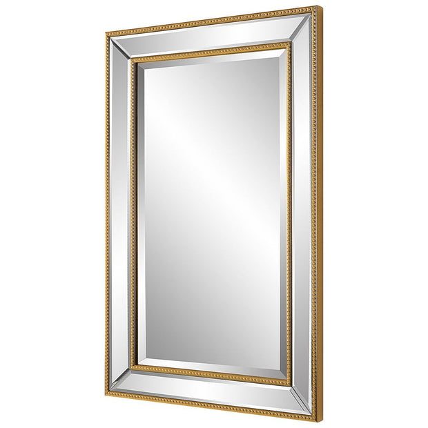 Casa Bella Living Outlining Inner And Outer Gold Framed Mirror