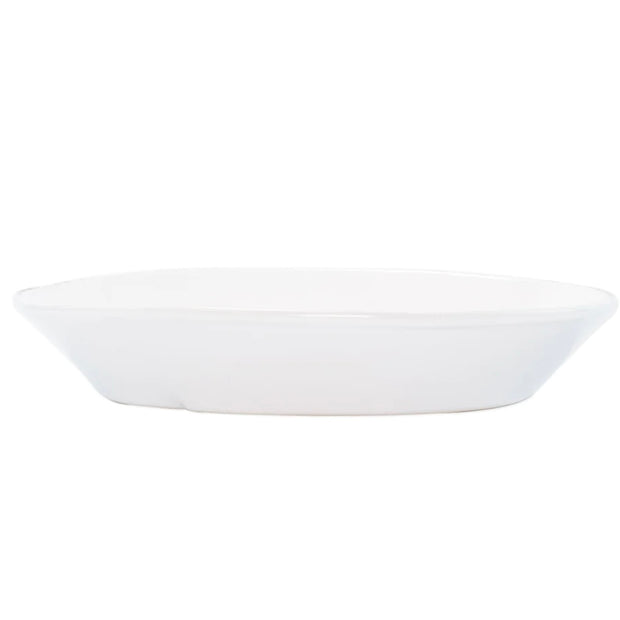 Vietri Lastra White Small Oval Baker ~ Handcrafted Italian Stoneware