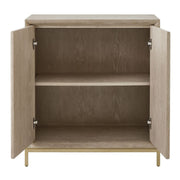 Uttermost Alessia 2 Door Cerused Finish Oak Cabinet