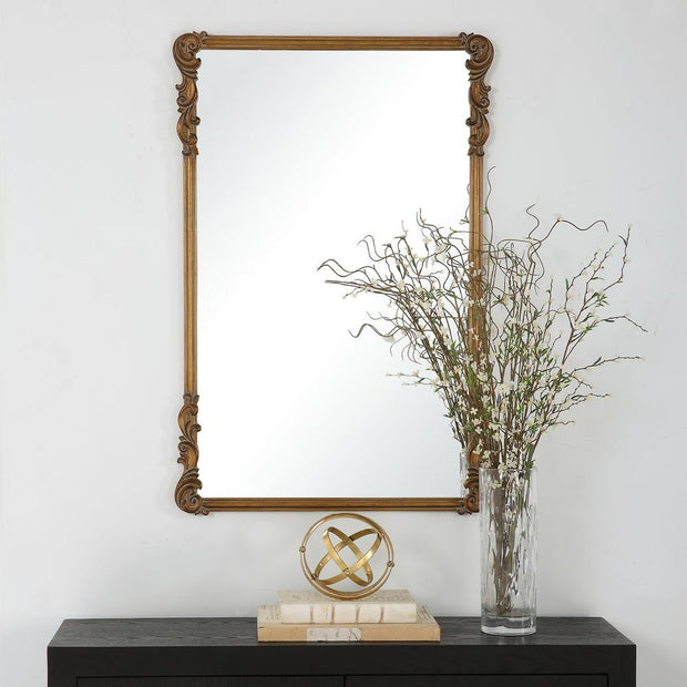 Casa Bella Living Old World Antique Gold Mirror