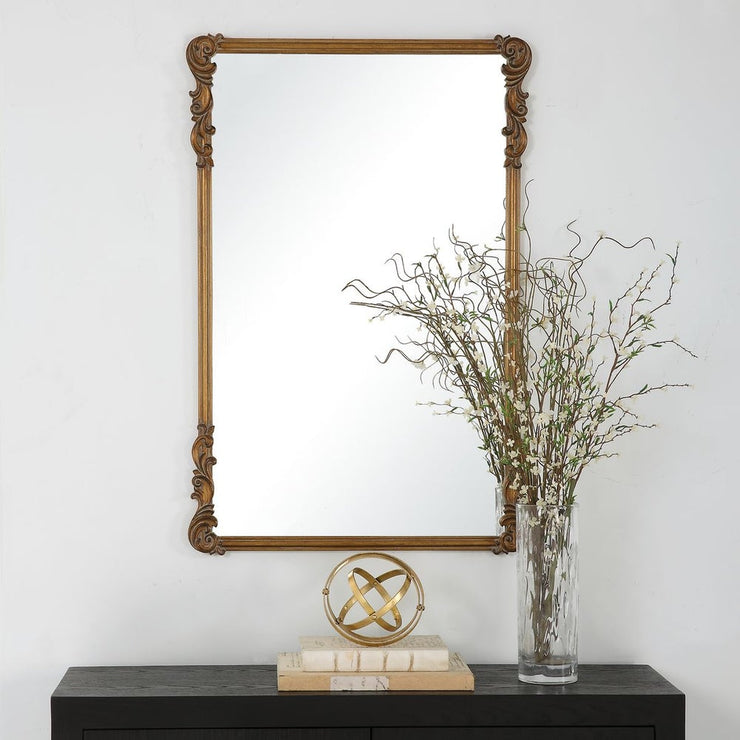 Casa Bella Living Old World Antique Gold Mirror
