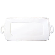 Vietri Lastra White Handled Rectangular Platter ~ Handcrafted Italian Stoneware