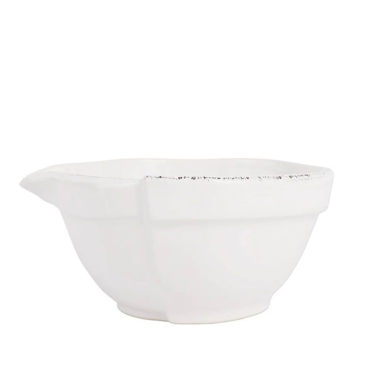 Vietri Lastra White Small Mixing Bowl  ~ Handcrafted Italian Stoneware