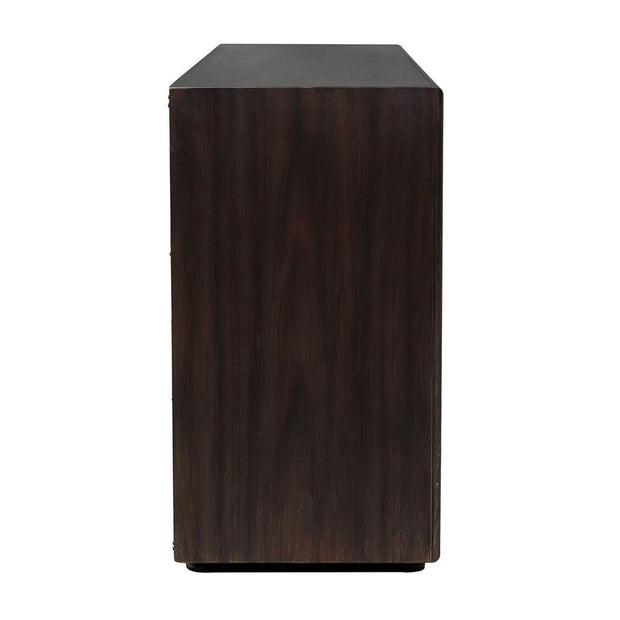 Uttermost Stevenson 4 Door Mindi Ebony Wood Cabinet