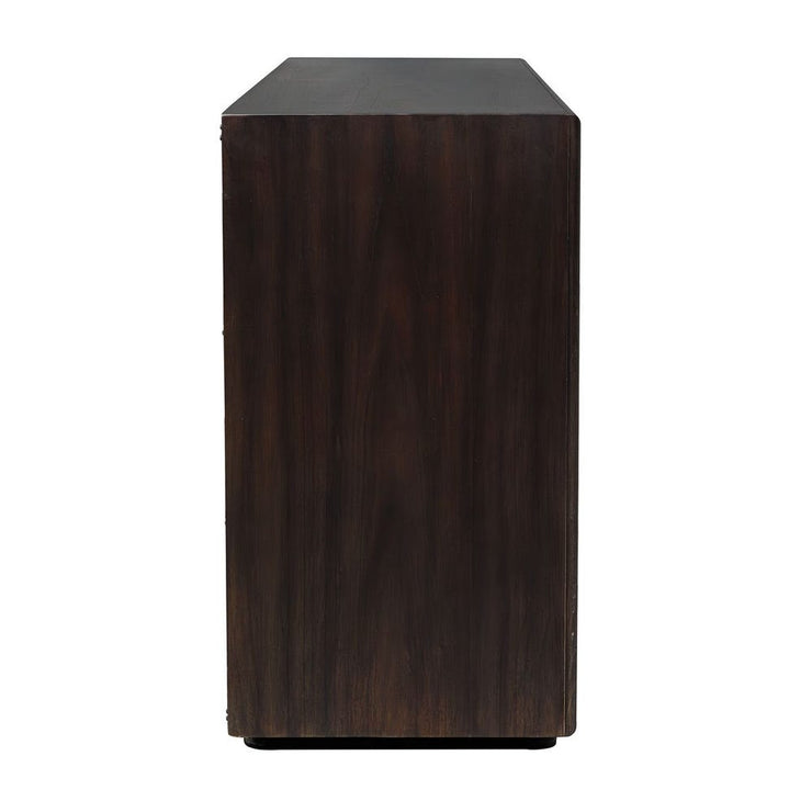Uttermost Stevenson 4 Door Mindi Ebony Wood Cabinet