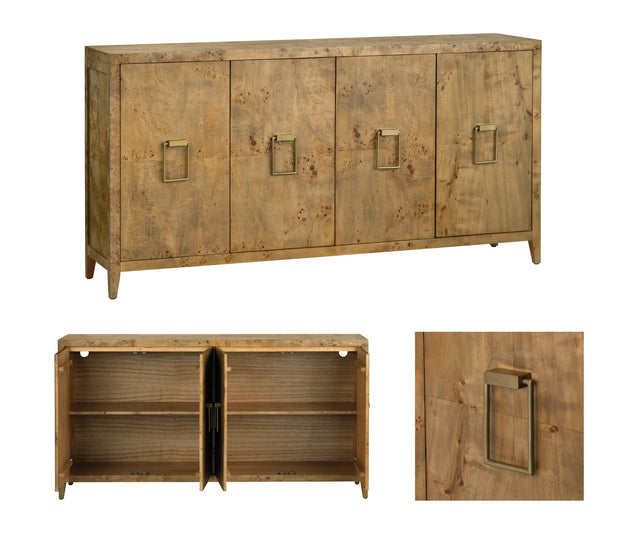 Crestview Collection Richmond Mappa Burl Sideboard