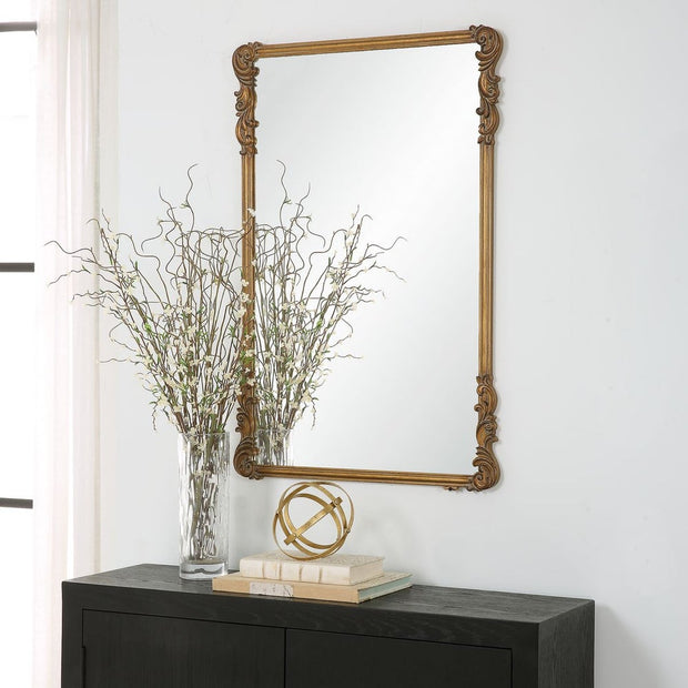 Casa Bella Living Old World Antique Gold Mirror